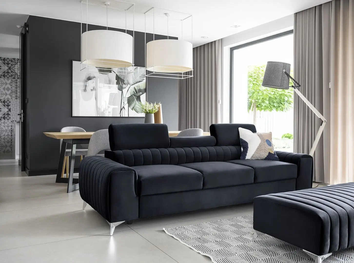 Canapea Eltap Laurence Monolith 79 (Dark Blue)