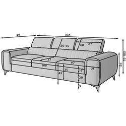 Canapea Eltap Laurence Nube 04 (Gray) Thumb