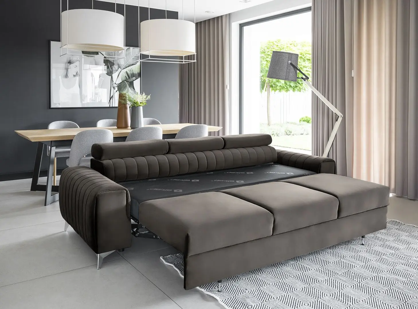 Canapea Eltap Laurence Nube 22 (Dark Brown)