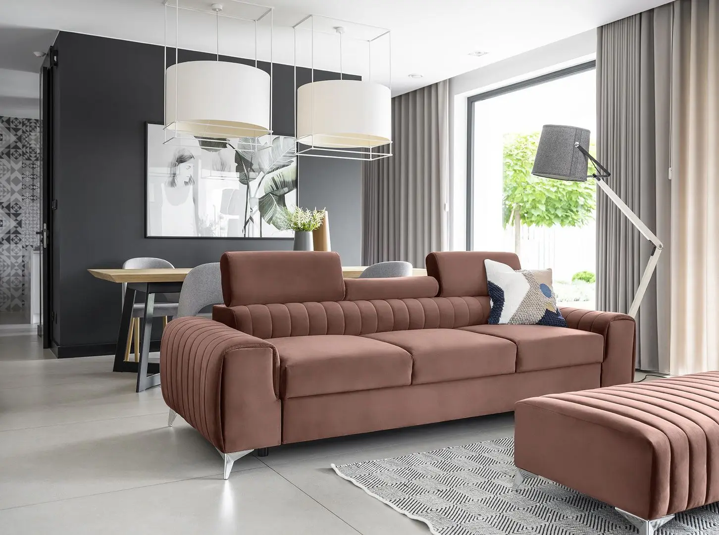 Canapea Eltap Laurence Nube 24 (Antique Pink)