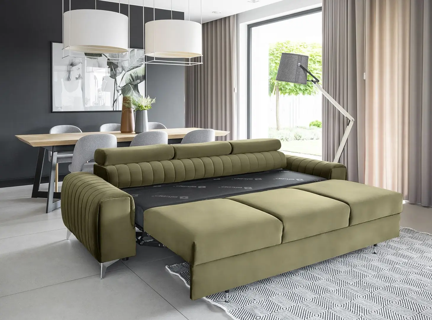 Canapea Eltap Laurence Nube 33 (Olive Green)