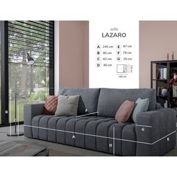 Canapea Eltap Lazaro Dora 28 (Dark Brown) Thumb