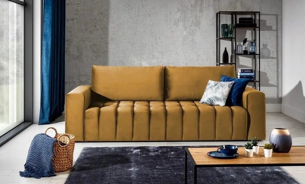 Диван Eltap Lazaro Monolith 48 (Mustard)