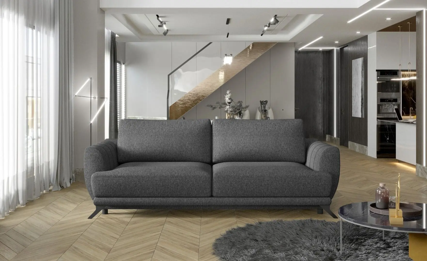 Диван Eltap Megis Inari 96 (Dark Gray)