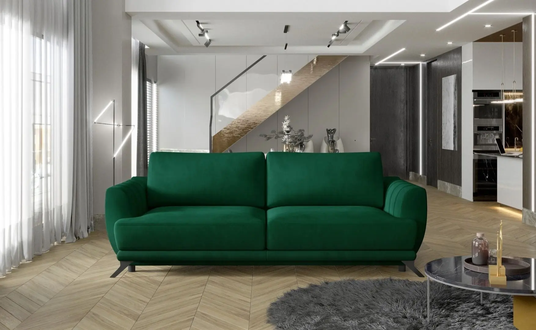 Canapea Eltap Megis Monolith 37 (Emerald)