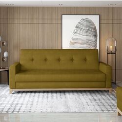 Canapea Eltap Selene Monolith 48 (Mustard/Beech)