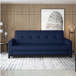 Canapea Eltap Selene Monolith 77 (Blue/Walnut)