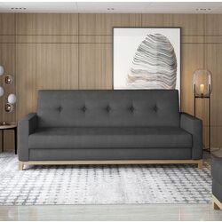 Canapea Eltap Selene Monolith 97 (Dark Graphite/Beech)