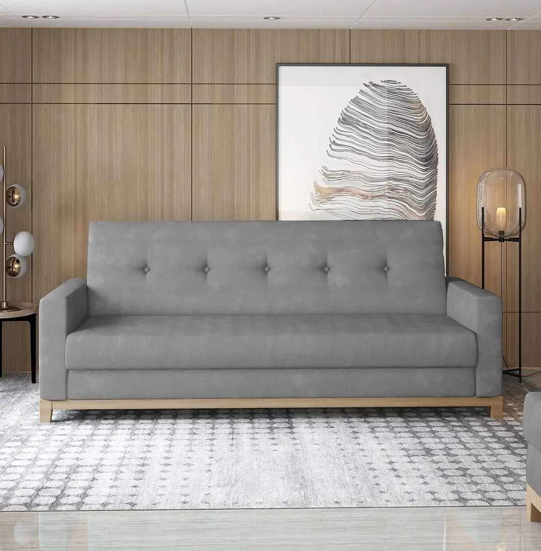 Canapea Eltap Selene Paros 05 (Light Gray/Beech)