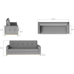 Диван Eltap Selene Sawana 14 (Black/Walnut) Thumb