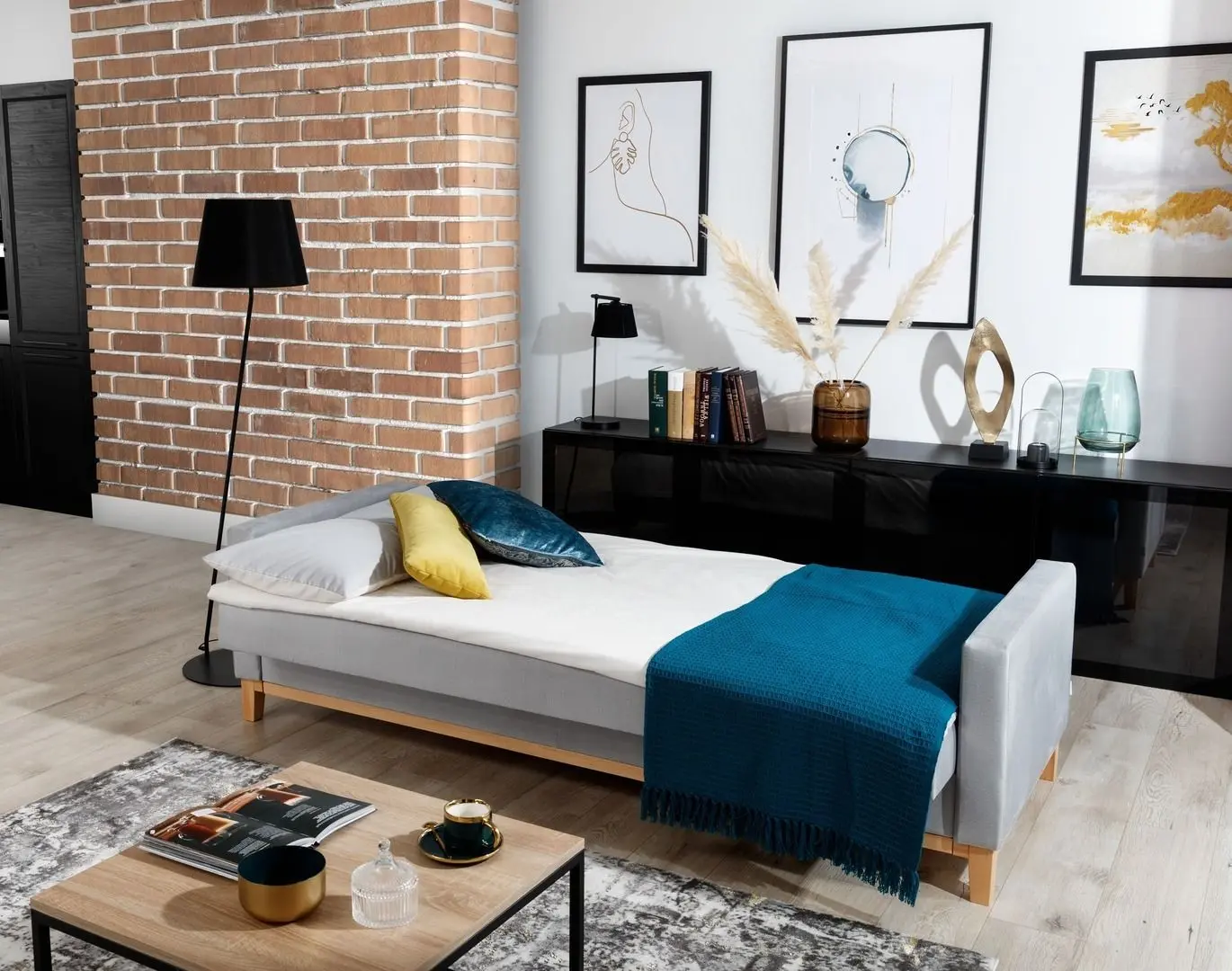 Диван Eltap Selene Sawana 21 (Gray/Walnut)