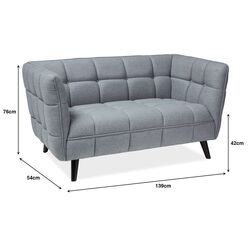 Диван Signal Castello 2 (Light Gray/Wenge) Thumb