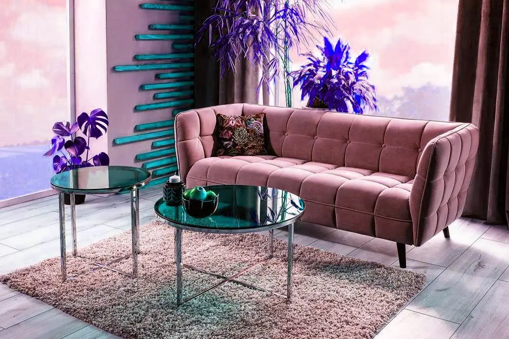 Диван Signal Castello 3 Velvet (Antique Rose/Wenge) - 2