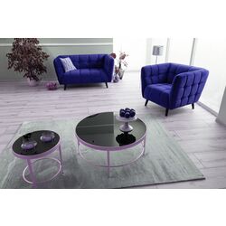 Диван Signal Castello 3 Velvet (Navy Blue/Wenge) Thumb