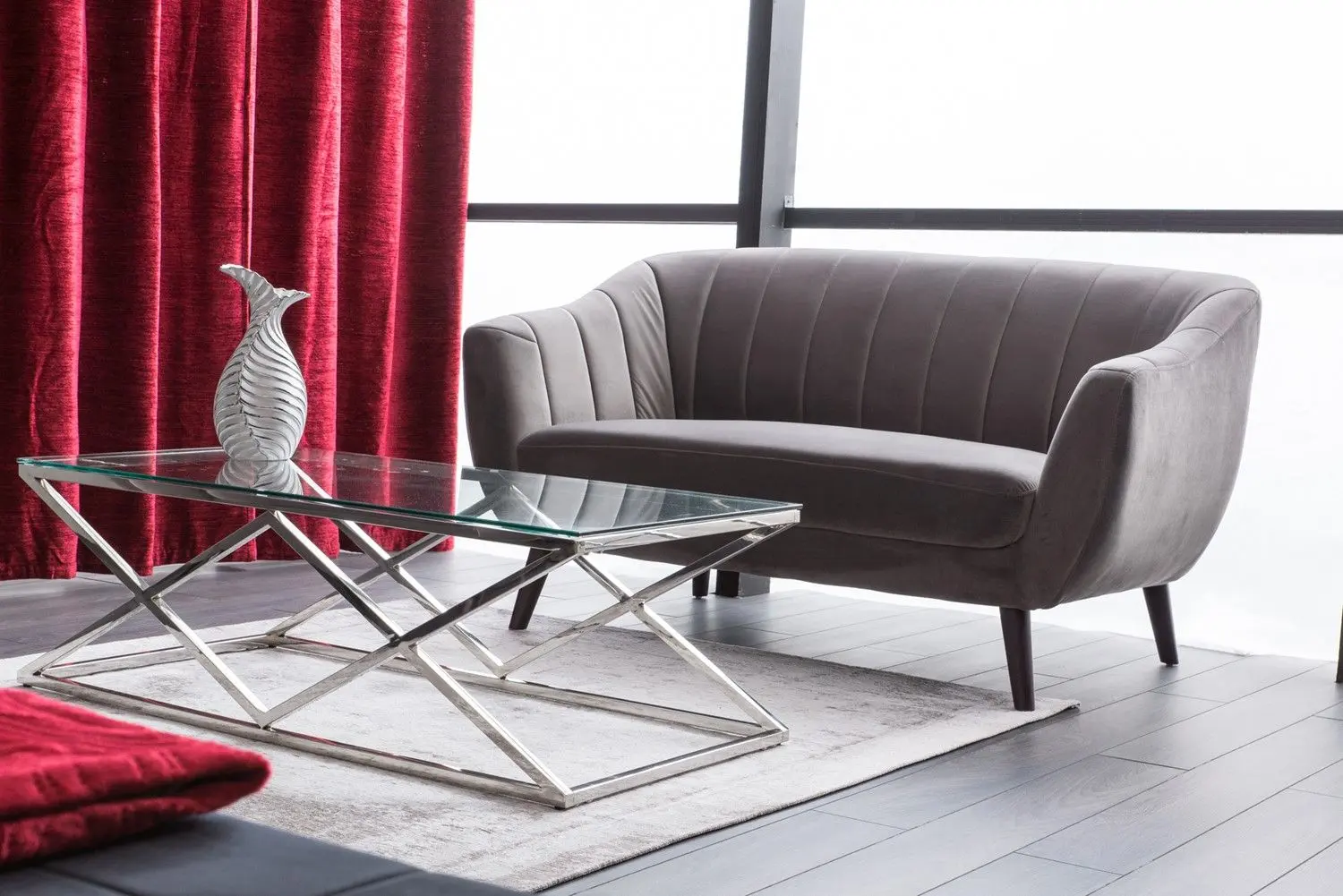 Диван Signal Elite 2 Velvet (Antique Rose/Wenge) - 3