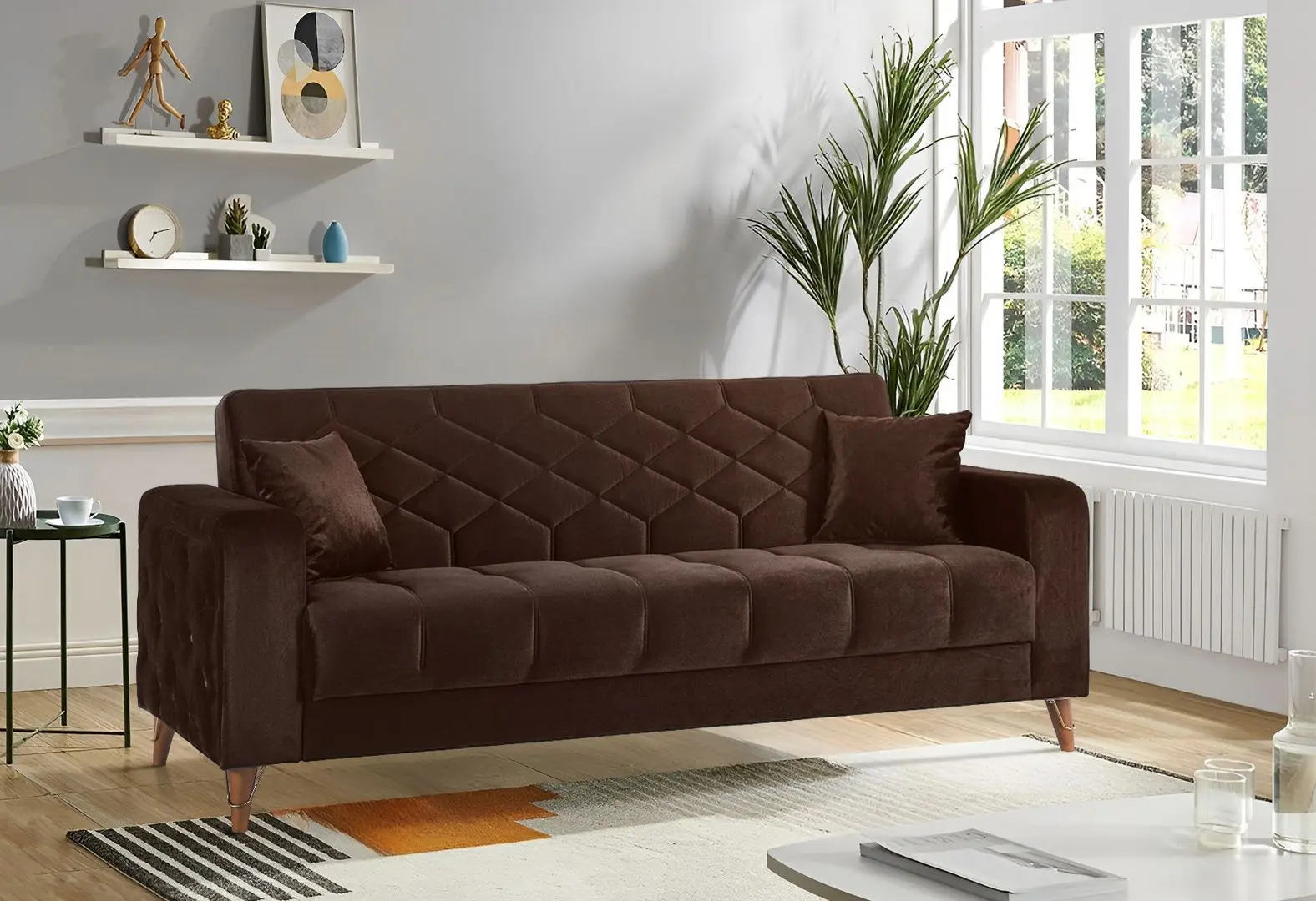 Canapea Fabulous Melisa 3-locuri 73-103 (Brown)