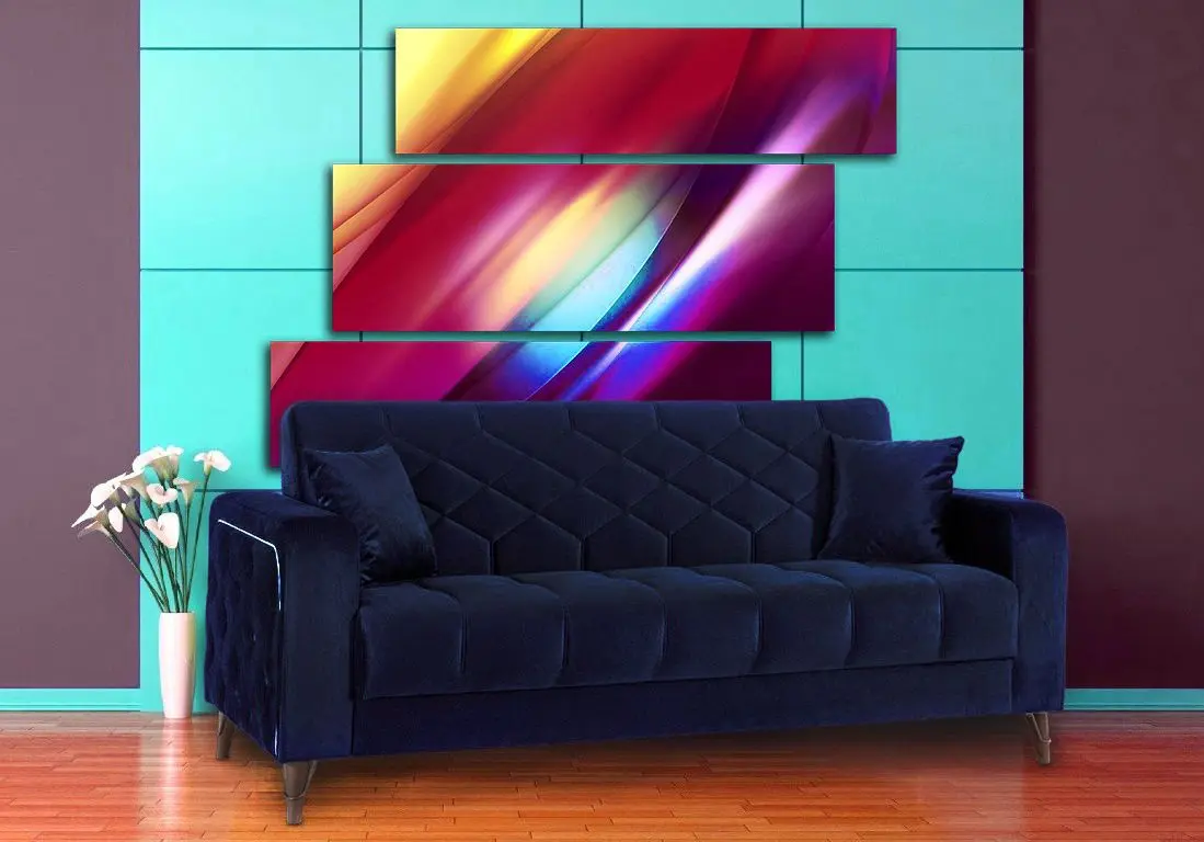 Canapea Fabulous Melisa 3-locuri 82-103 (Dark Blue)