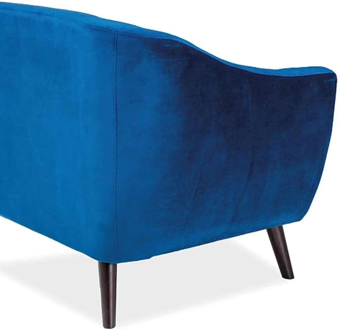 Диван Signal Molly 2 Velvet (Navy Blue/Wenge) - 3