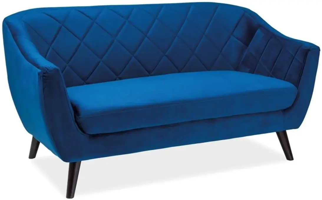 Диван Signal Molly 2 Velvet (Navy Blue/Wenge)