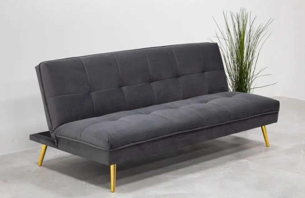 Диван Signal Moritz Velvet (Gray/Gold) - 3