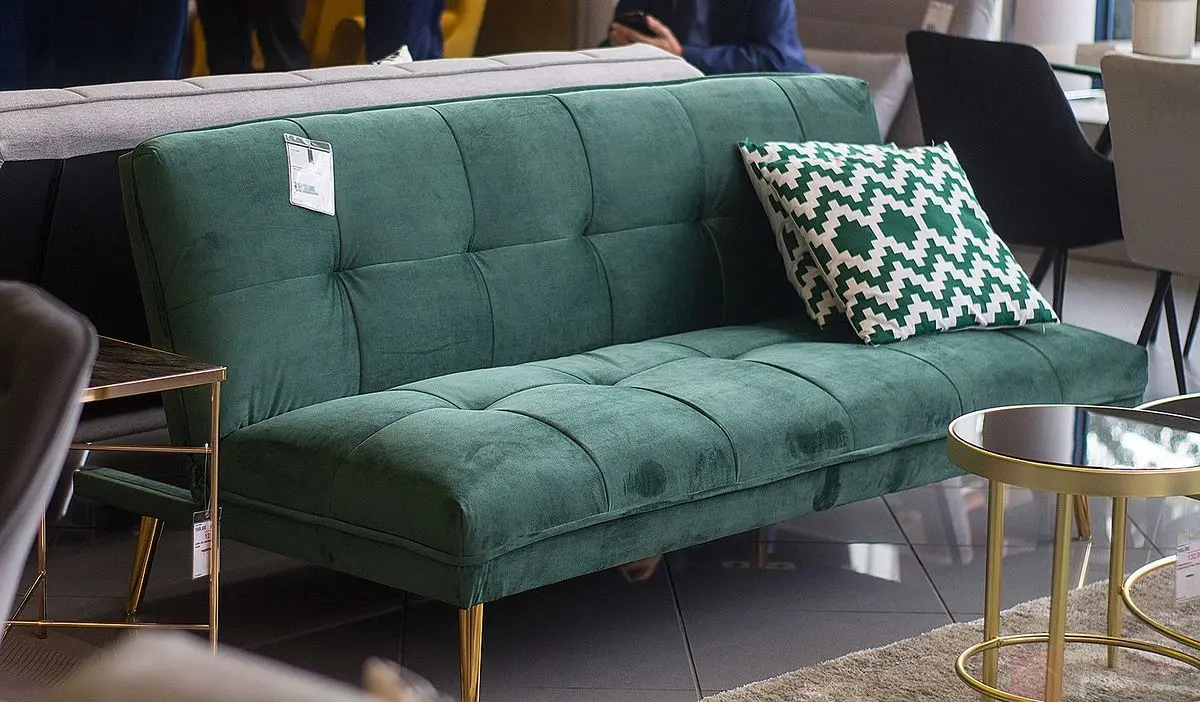 Диван Signal Moritz Velvet (Green/Gold) - 3