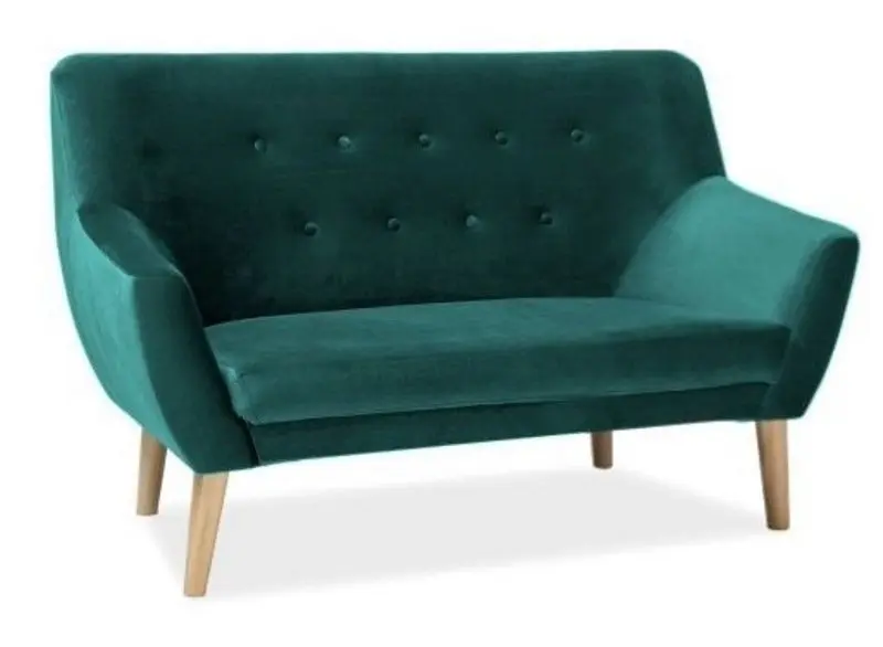 Диван Signal Nordic 2 Velvet (Green/Beech)