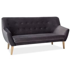 Диван Signal Nordic 3 Velvet (Gray/Beech)