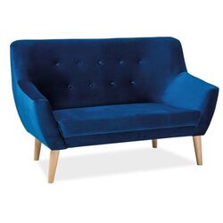 Диван Signal Nordic 3 Velvet (Navy Blue/Beech)
