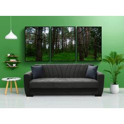 Canapea Fabulous Sanem 3-locuri 58-002 (Dark Gray) Thumb