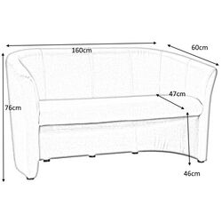 Диван Signal TM-3 Velvet (Gray/Wenge) Thumb