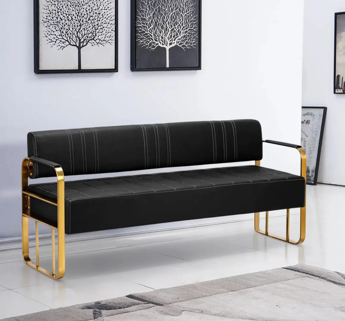 Диван Gabbiano Avila 149713 (Black/Gold)