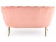 Canapea Halmar Amorinito XL (Light Pink/Gold)