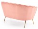 Canapea Halmar Amorinito XL (Light Pink/Gold)