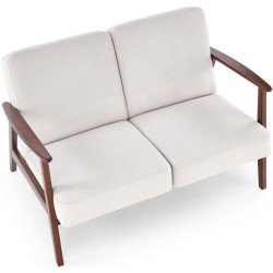 Диван Halmar Milano 2S Castel 04 (Light Beige/Dark Walnut) Thumb