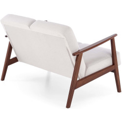 Диван Halmar Milano 2S Castel 04 (Light Beige/Dark Walnut) Thumb