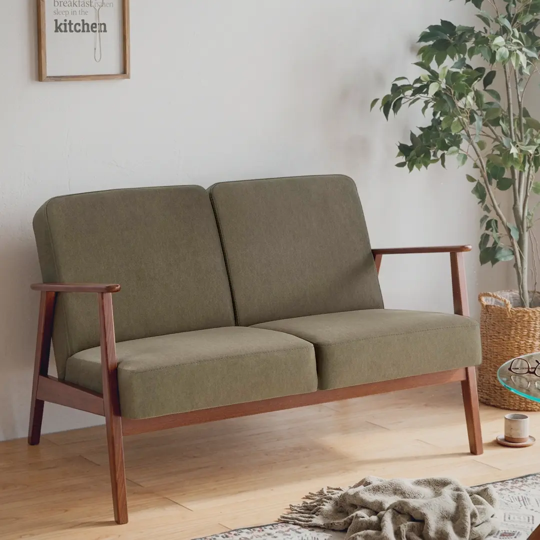 Диван Halmar Milano 2S Castel 39 (Olive/Dark Walnut)