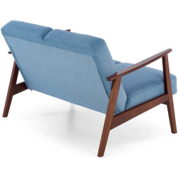 Диван Halmar Milano 2S Castel 74 (Blue/Dark Walnut) Thumb