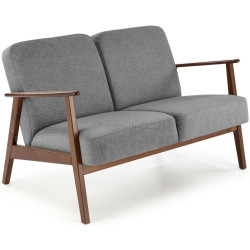 Canapea Halmar Milano 2S Castel 93 (Grey/Dark Walnut)