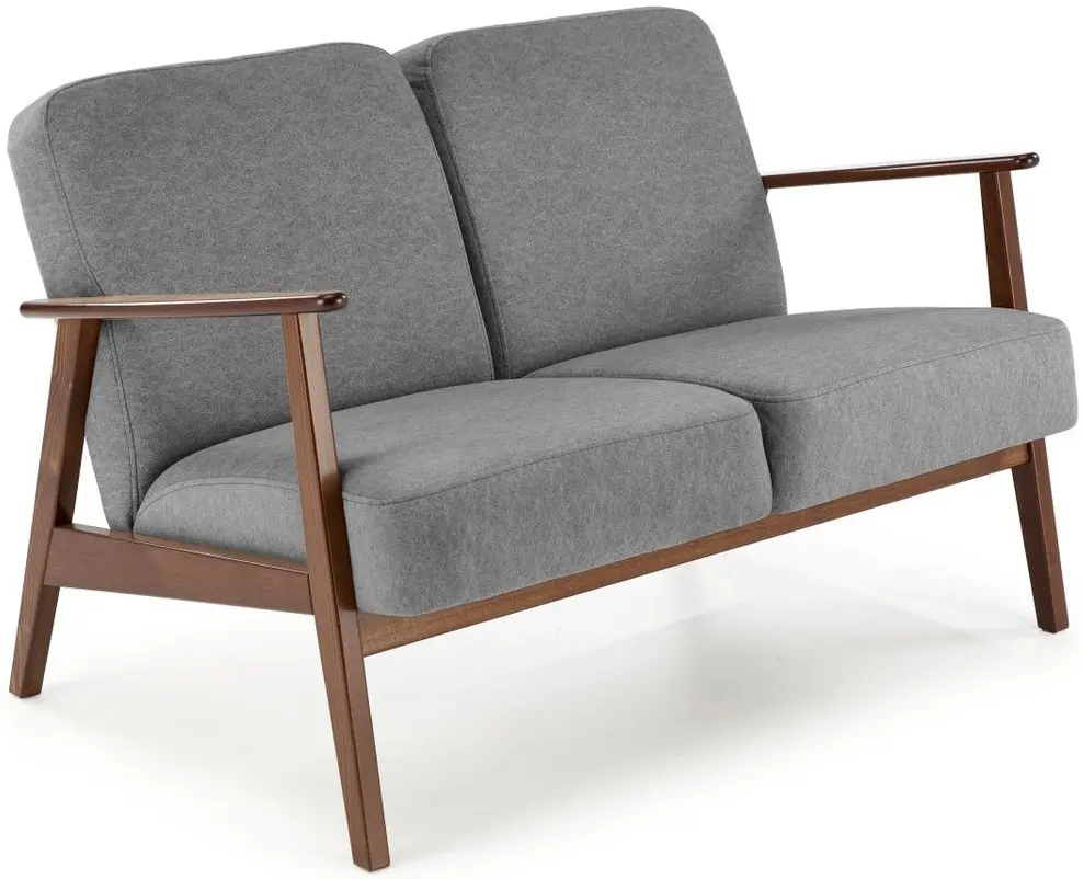 Canapea Halmar Milano 2S Castel 93 (Grey/Dark Walnut)