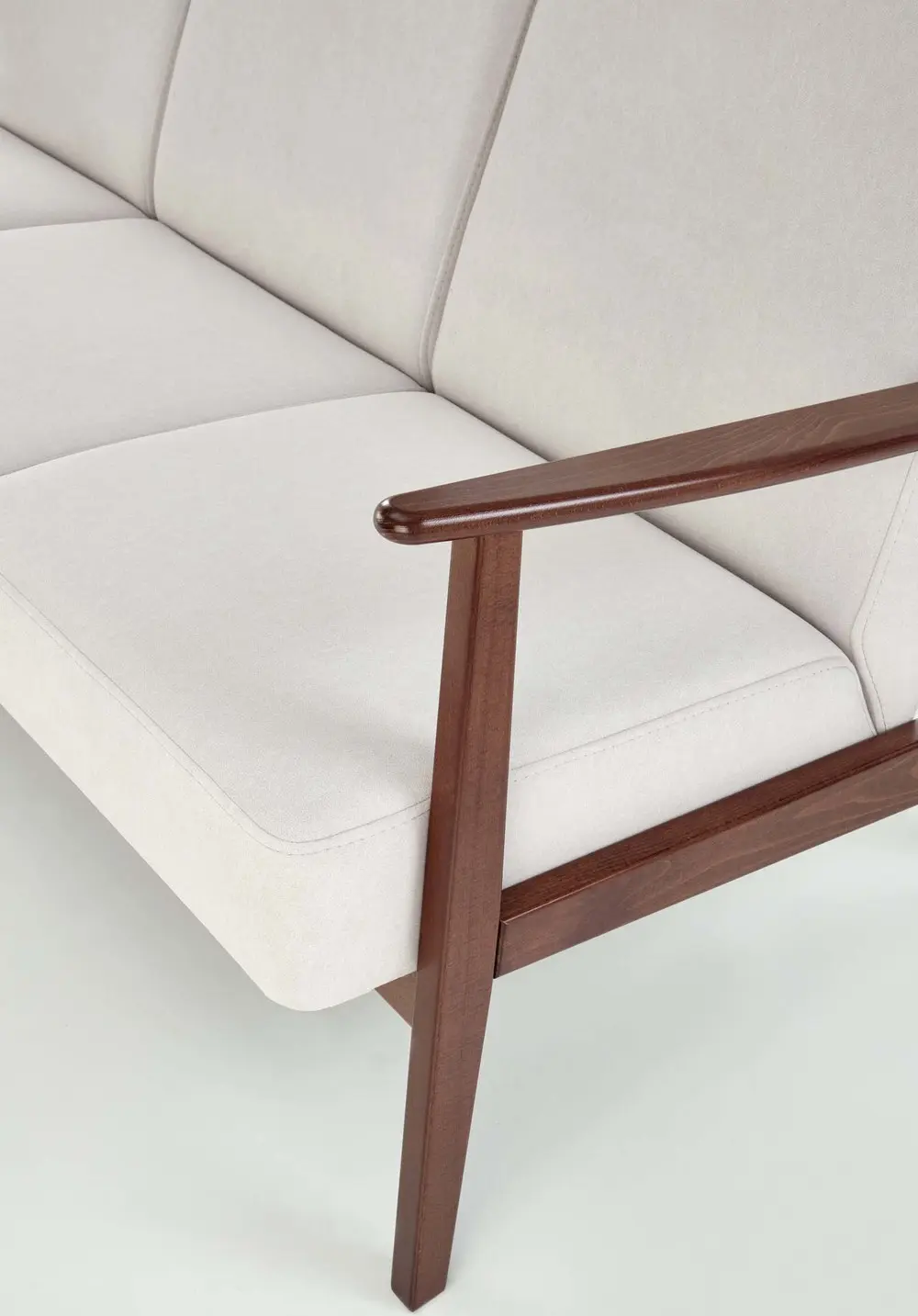 Диван Halmar Milano 3S Castel 04 (Light Beige/Dark Walnut) - 3