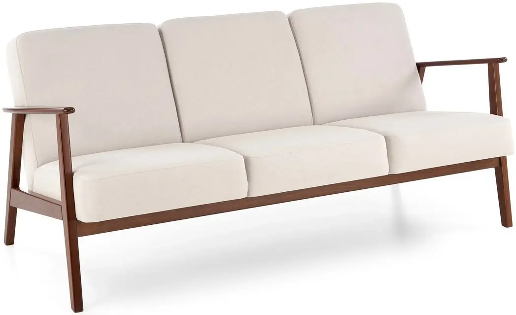 Диван Halmar Milano 3S Castel 04 (Light Beige/Dark Walnut)