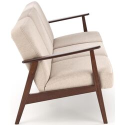 Canapea Halmar Milano 3S Castel 15 (Beige/Dark Walnut) Thumb