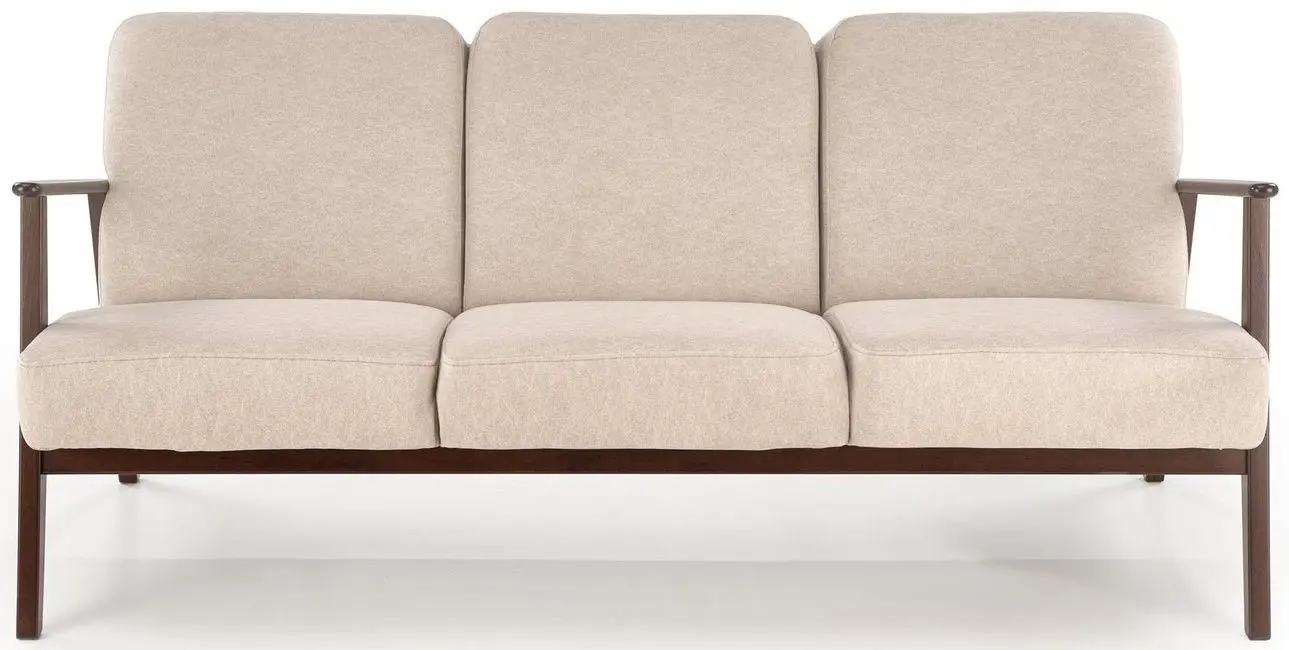 Canapea Halmar Milano 3S Castel 15 (Beige/Dark Walnut)