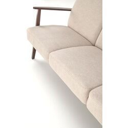 Canapea Halmar Milano 3S Castel 15 (Beige/Dark Walnut) Thumb