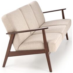 Canapea Halmar Milano 3S Castel 15 (Beige/Dark Walnut) Thumb