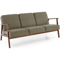 Canapea Halmar Milano 3S Castel 39 (Olive/Dark Walnut)
