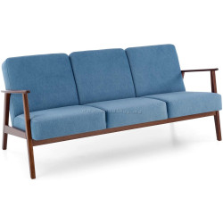 Canapea Halmar Milano 3S Castel 74 (Blue/Dark Walnut)