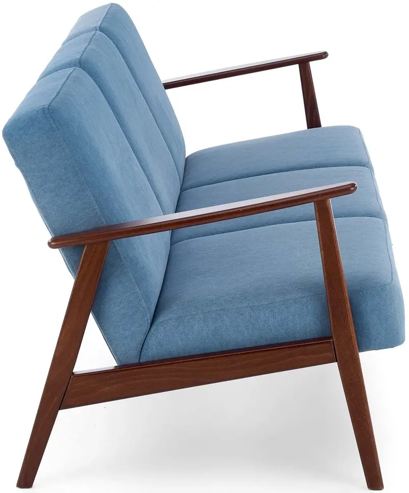 Диван Halmar Milano 3S Castel 74 (Blue/Dark Walnut) - 4