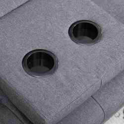 Canapea Homcom 833-663CG 181x77x72 cm (Dark Grey/Oak) Thumb