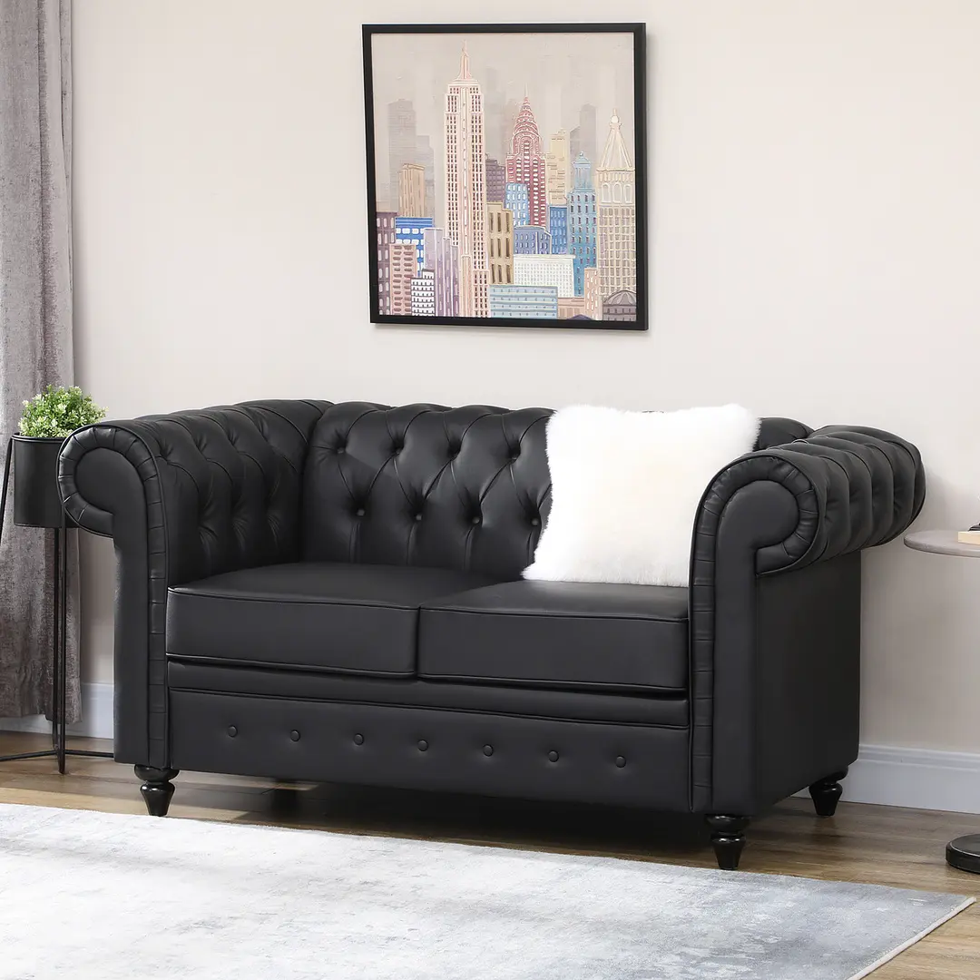 Canapea Homcom 833-709 (Black)